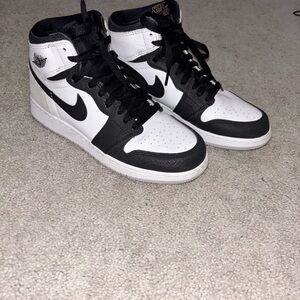 Nike Black and White High-Top Sneakers